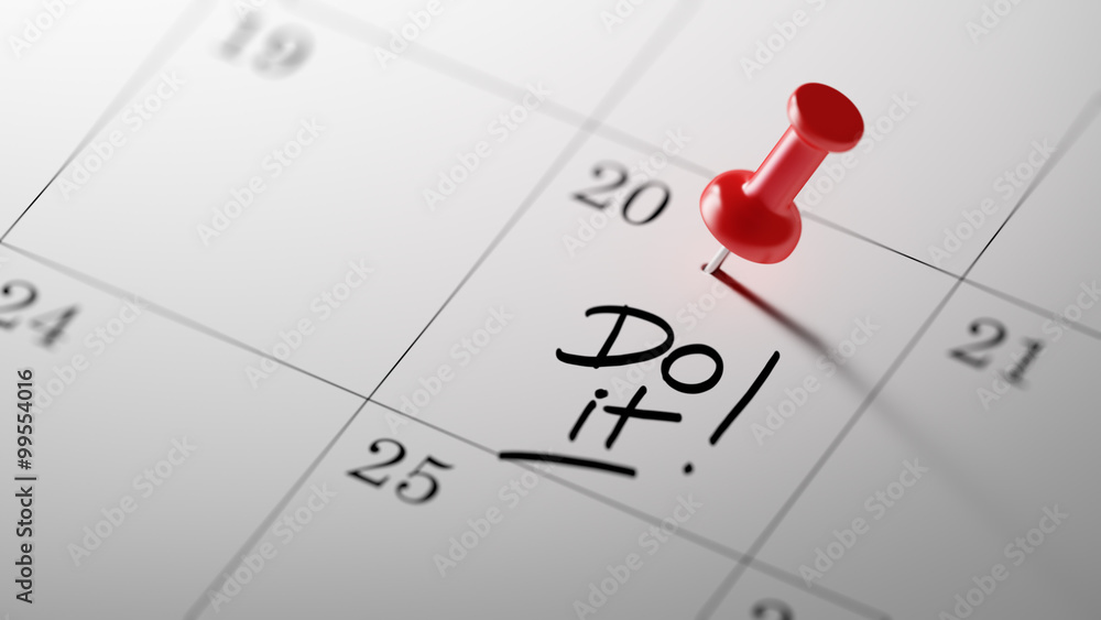 Concept image of a Calendar with a red push pin. Closeup shot of Concept image of a Calendar with a red push pin. Closeup shot of