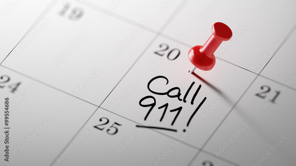 Concept image of a Calendar with a red push pin. Closeup shot of Concept image of a Calendar with a red push pin. Closeup shot of