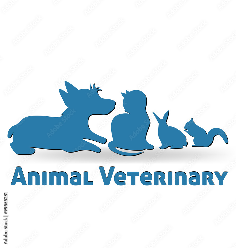 Naklejka premium Pets logo vector