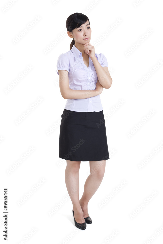 Portrait of a Businesswoman Thinking Portrait of a Businesswoman Thinking