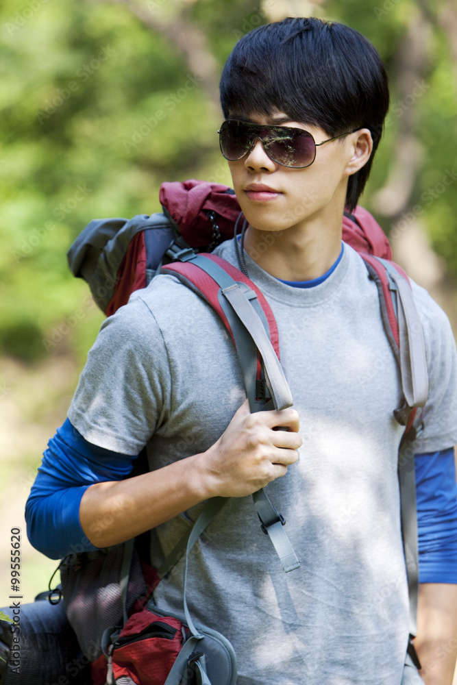 Naklejka premium Cool Hiker
