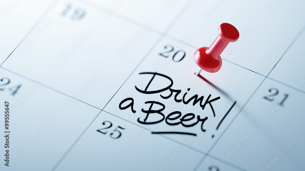 Concept image of a Calendar with a red push pin. Closeup shot of Concept image of a Calendar with a red push pin. Closeup shot of