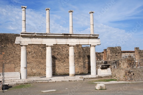View of the ruins Pompei in southern Italy