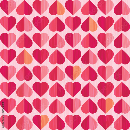 retro seamless valentines day hearts pattern 