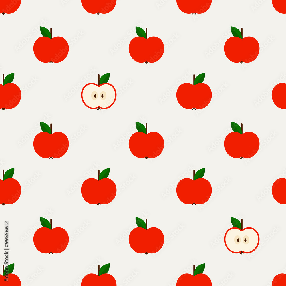 Seamless pattern with apples Seamless pattern with apples