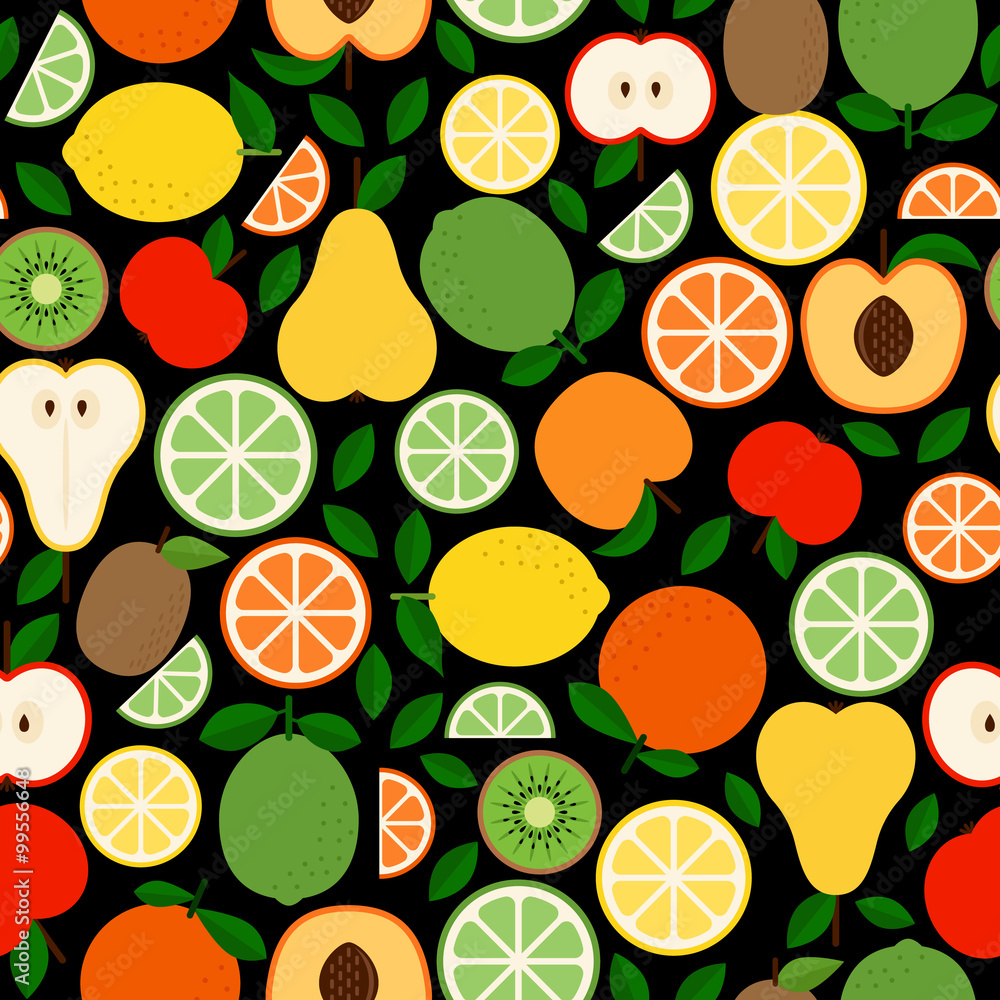 Seamless pattern with fruits Seamless pattern with fruits