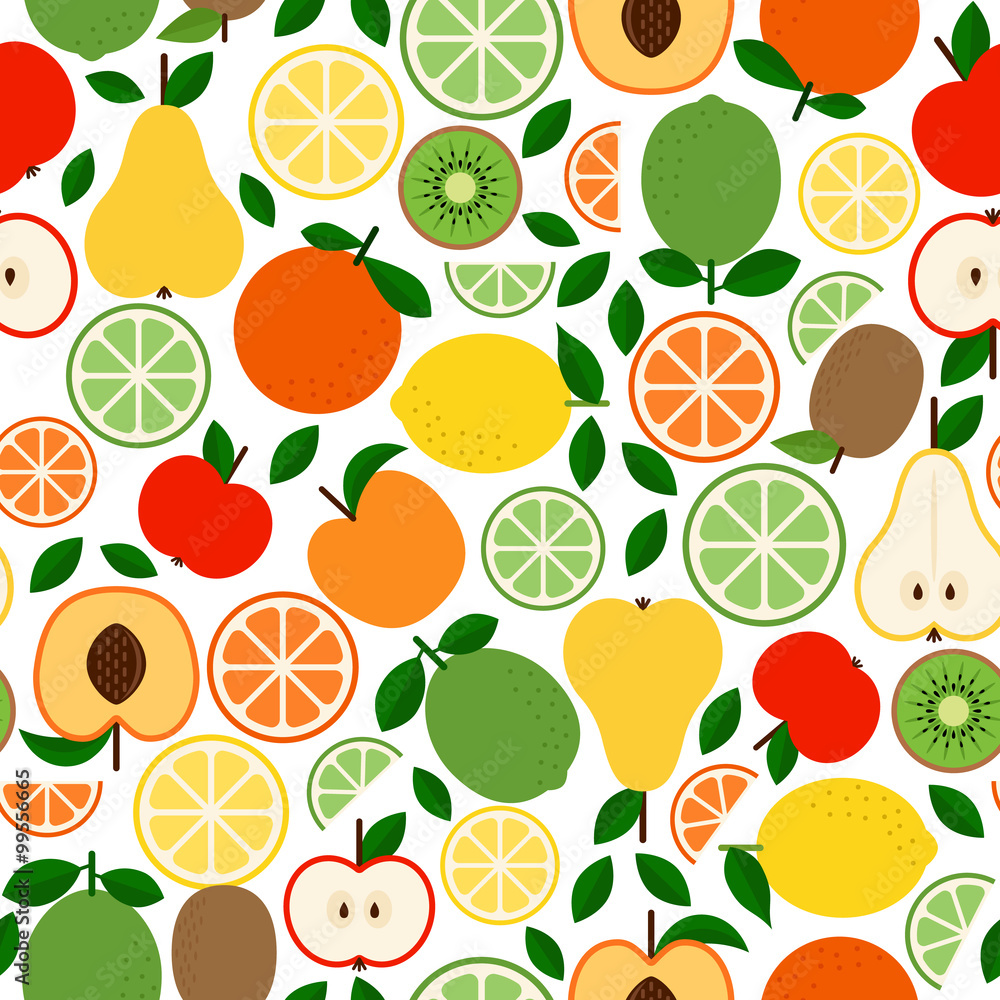 Seamless pattern with fruits Seamless pattern with fruits