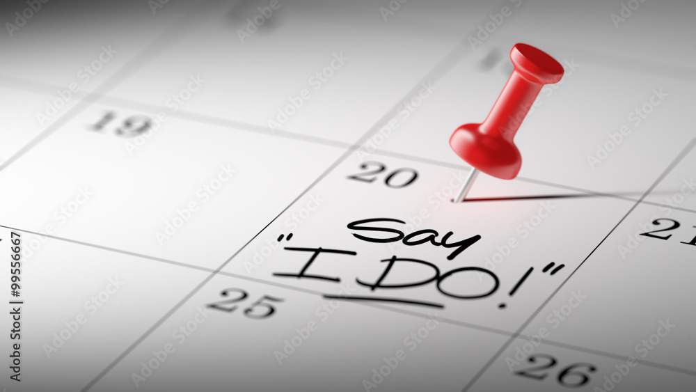 Concept image of a Calendar with a red push pin. Closeup shot of Concept image of a Calendar with a red push pin. Closeup shot of