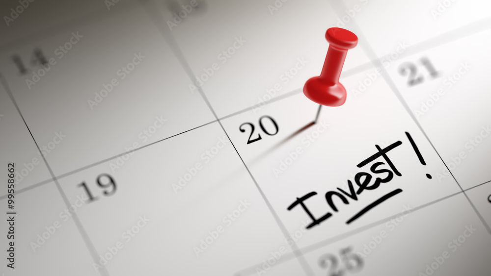 Concept image of a Calendar with a red push pin. Closeup shot of Concept image of a Calendar with a red push pin. Closeup shot of