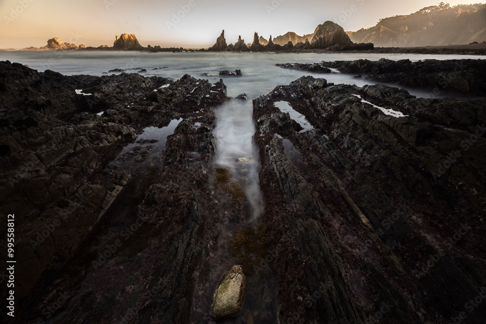 Fototapeta premium Playa de Gueirua, asturia