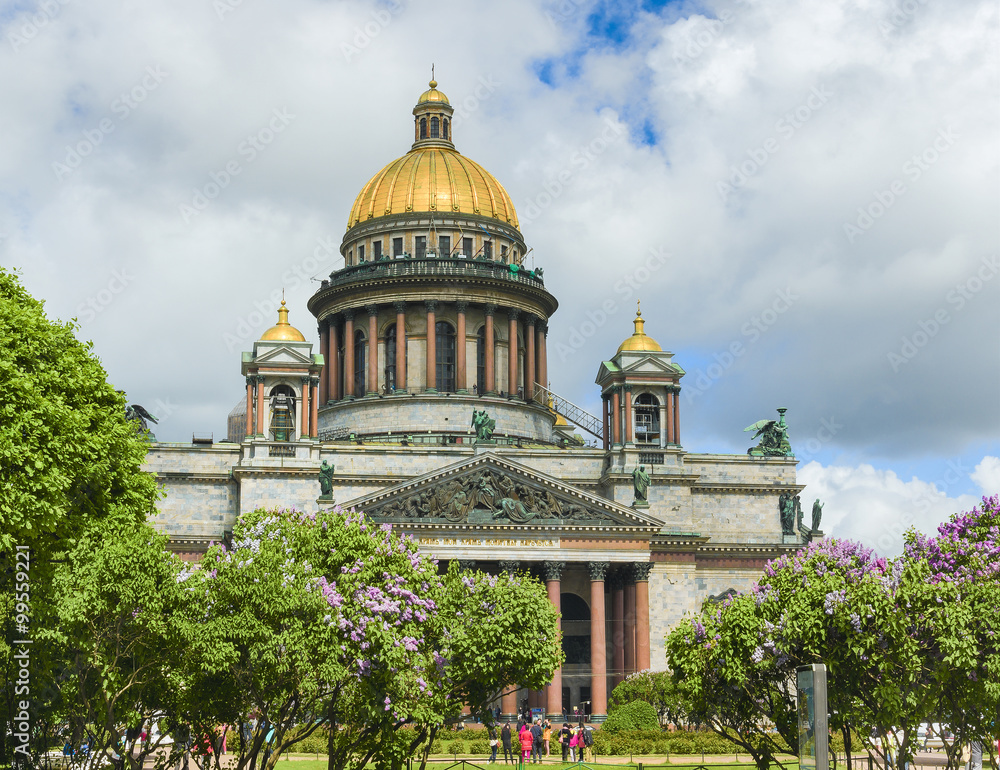 St-Isaac's Cathedral or Isaakievskiy Sobor. St.-Petersburg, Russia