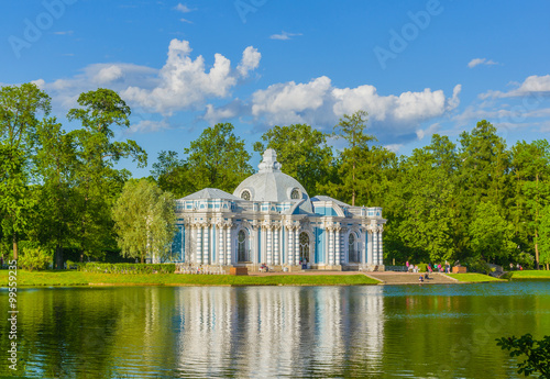 Grotto pavilion in Catherine park in pushkin near St.-Petersburg, Russia