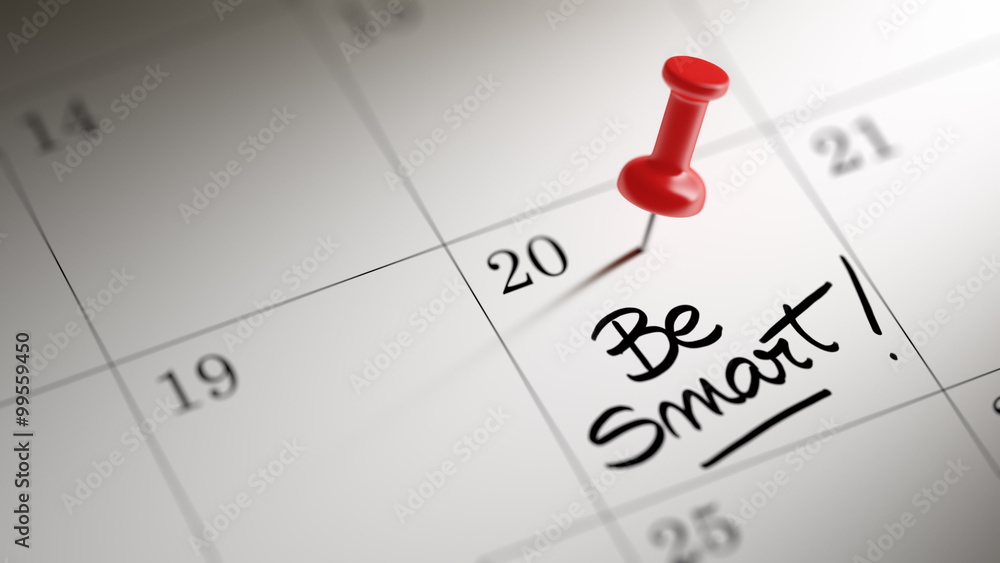 Concept image of a Calendar with a red push pin. Closeup shot of Concept image of a Calendar with a red push pin. Closeup shot of