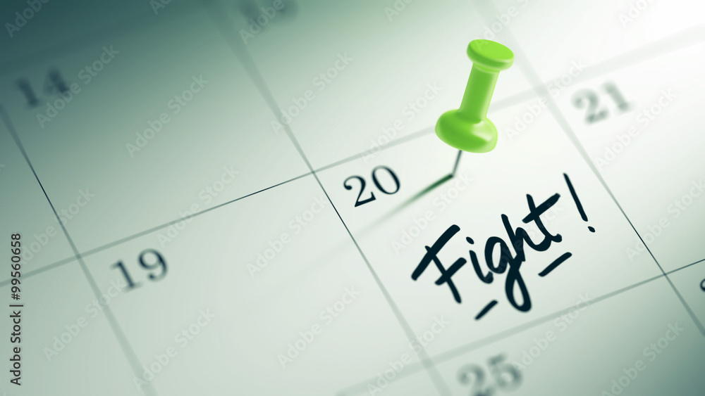 Concept image of a Calendar with a green push pin. Closeup shot Concept image of a Calendar with a green push pin. Closeup shot