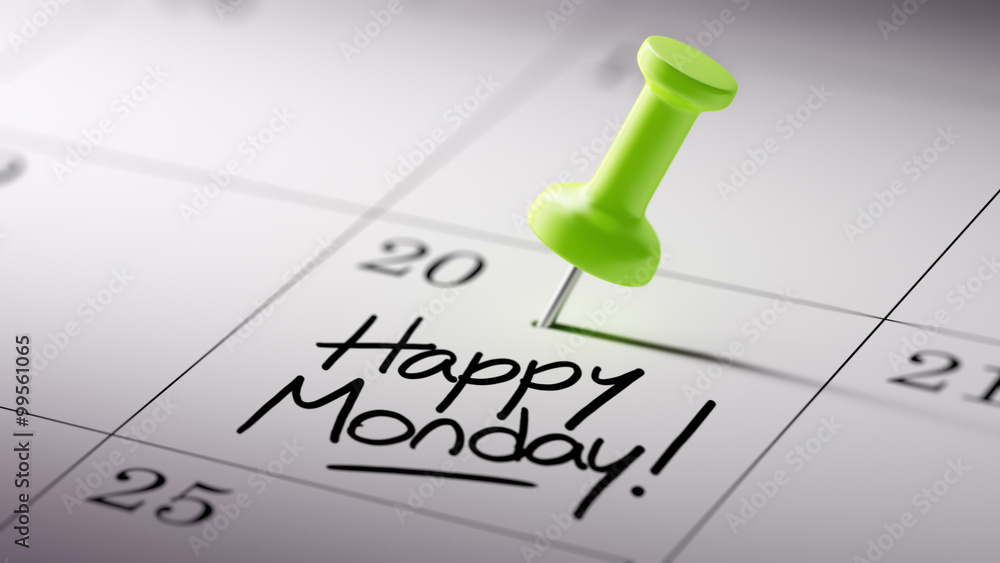 Concept image of a Calendar with a green push pin. Closeup shot Concept image of a Calendar with a green push pin. Closeup shot