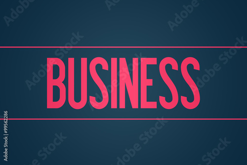 Business- Illustration - Text Graphic - Modern Business Design