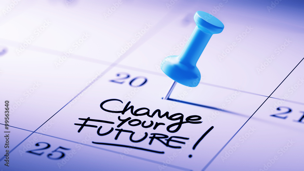Concept image of a Calendar with a blue push pin. Closeup shot o Concept image of a Calendar with a blue push pin. Closeup shot o