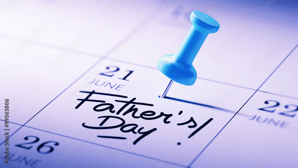 Concept image of a Calendar with a blue push pin. Closeup shot o Concept image of a Calendar with a blue push pin. Closeup shot o