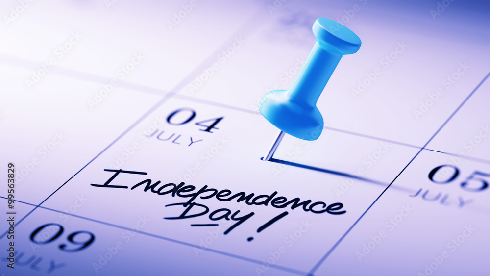 Concept image of a Calendar with a blue push pin. Closeup shot o Concept image of a Calendar with a blue push pin. Closeup shot o