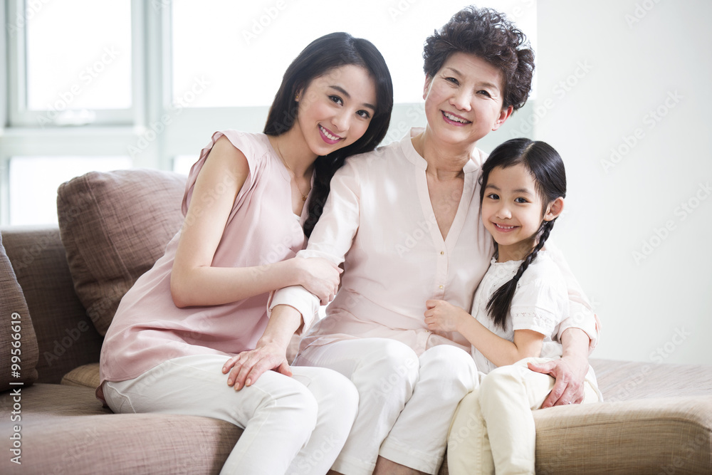 Happy three generations of women Happy three generations of women