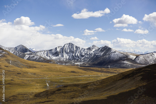 Tanggula mountains in Tibet  China