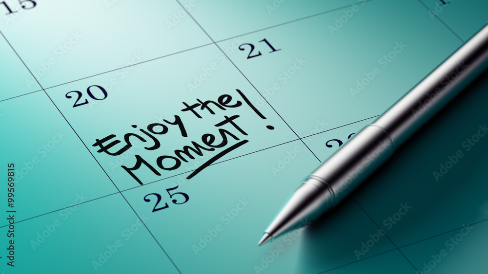 Closeup of a personal agenda setting an important date written w Closeup of a personal agenda setting an important date written w