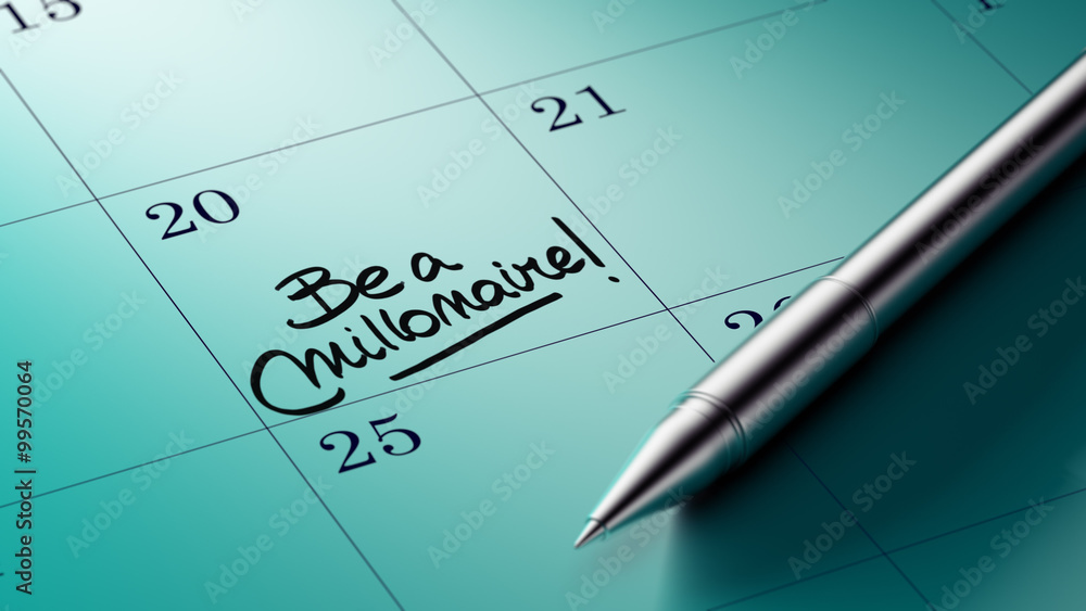 Closeup of a personal agenda setting an important date written w Closeup of a personal agenda setting an important date written w