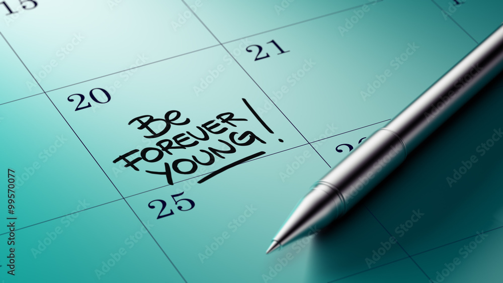 Closeup of a personal agenda setting an important date written w Closeup of a personal agenda setting an important date written w