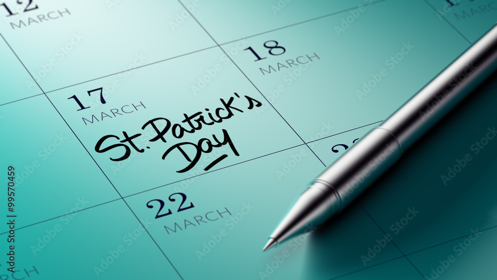 Closeup of a personal agenda setting an important date written w Closeup of a personal agenda setting an important date written w