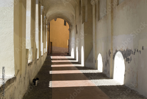 Ancient arcades passageway