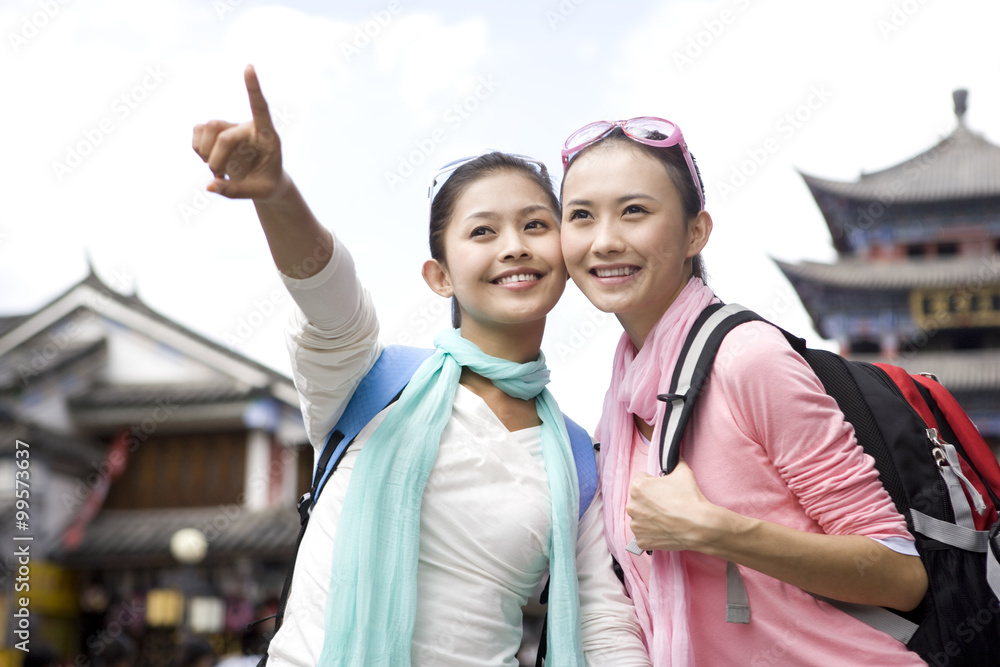 Obraz premium Two Friends Exploring Dali