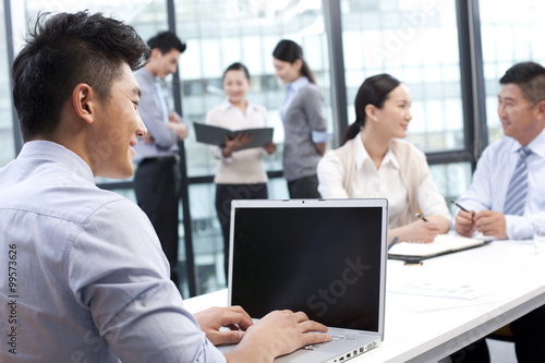 Businesspeople at work