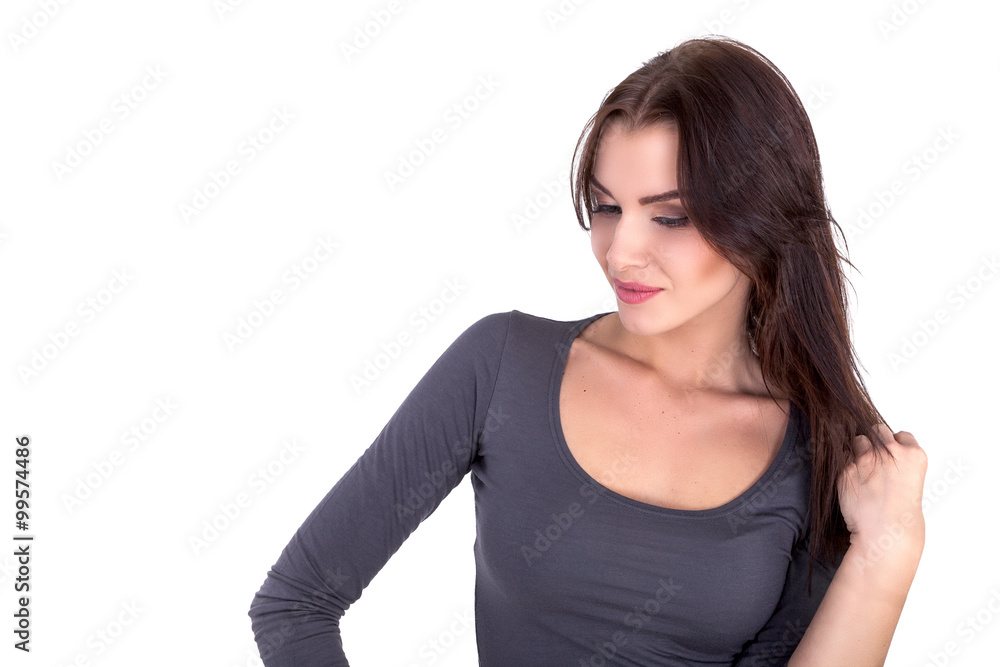 Beautiful attractive and sexy woman model - Stock Image Beautiful attractive and sexy woman model - Stock Image