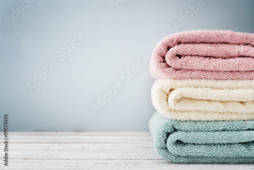 Stack of bath towels