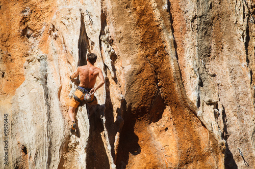 Bold choice - rock climbing