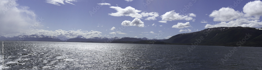 Panorama of Beagle Channel, Argentina