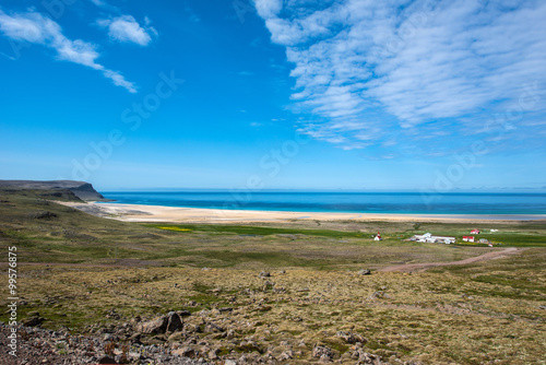 Breidavik village in Patreksfjordur  Westfjords  Iceland