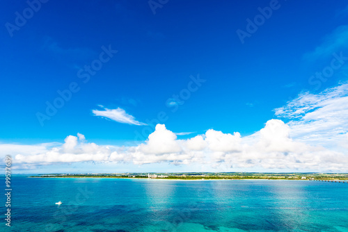 Lighthouse  landscape. Okinawa  Japan.  