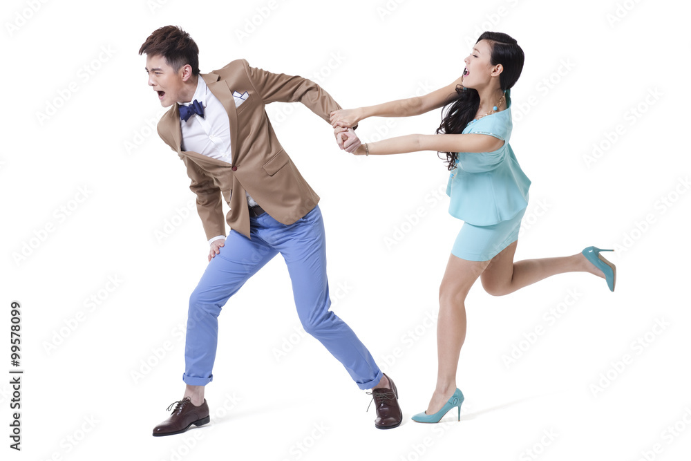 Young couple having a fight