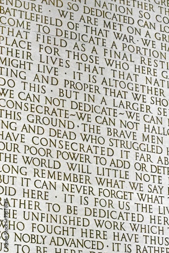 Lincoln memorial wall