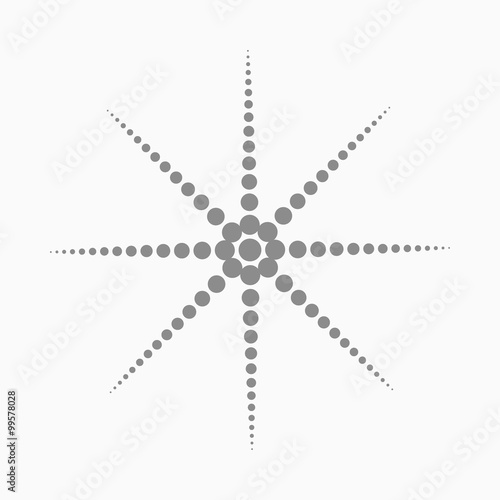 Abstract dotted shape.Vector design element © ExpressVectors