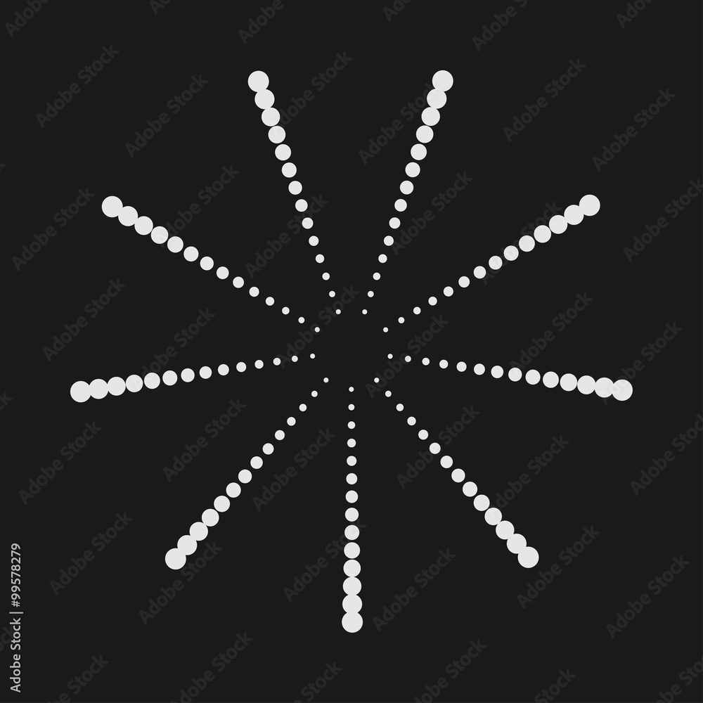Abstract dotted shape.Vector design element Abstract dotted shape.Vector design element