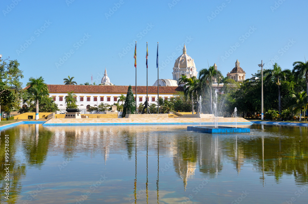 Fototapeta premium Old colonial city of Carthagena, Colombia
