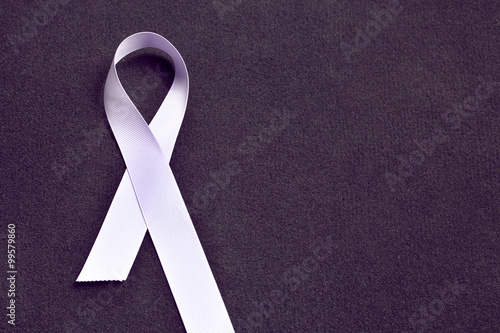 Canvastavla Lavender color ribbon, symbolising awareness for all cancers