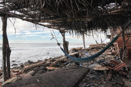 Relaxing at playa El Zonte, El Salvador photo