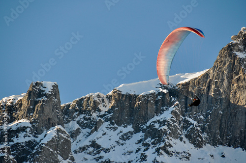 Paragliding in the French Alpes, Chamonix, France