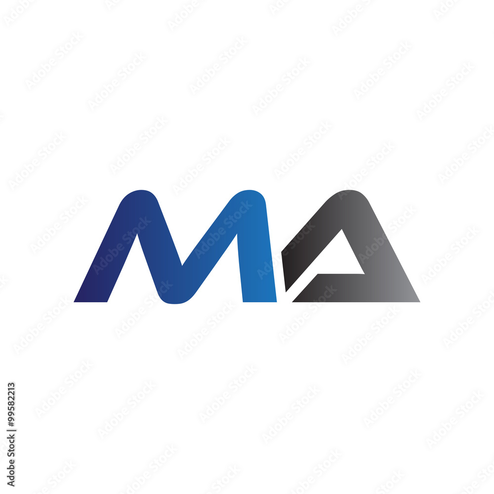 Simple Modern letters Initial Logo ma Simple Modern letters Initial Logo ma