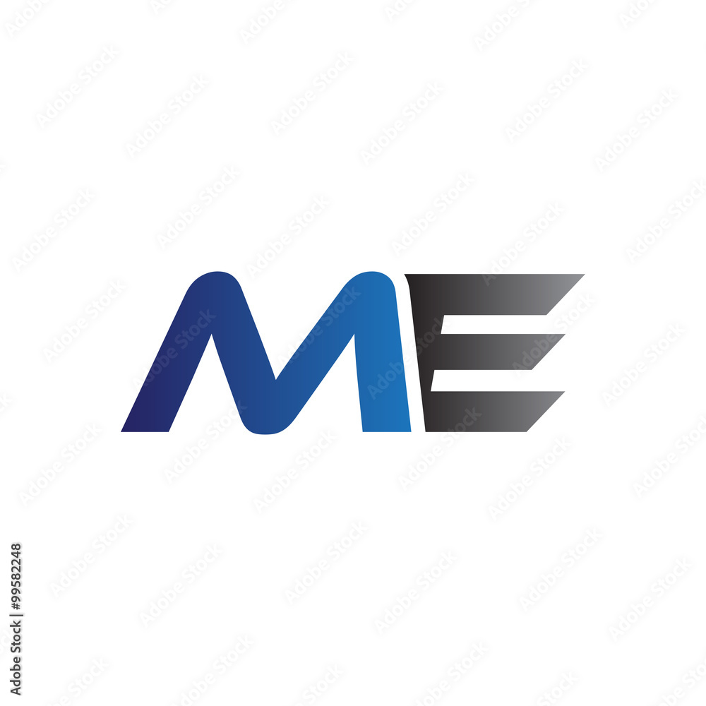 Simple Modern letters Initial Logo me Simple Modern letters Initial Logo me