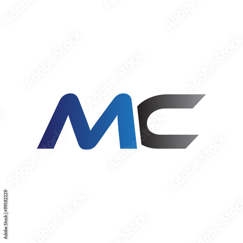 Simple Modern letters Initial Logo mc