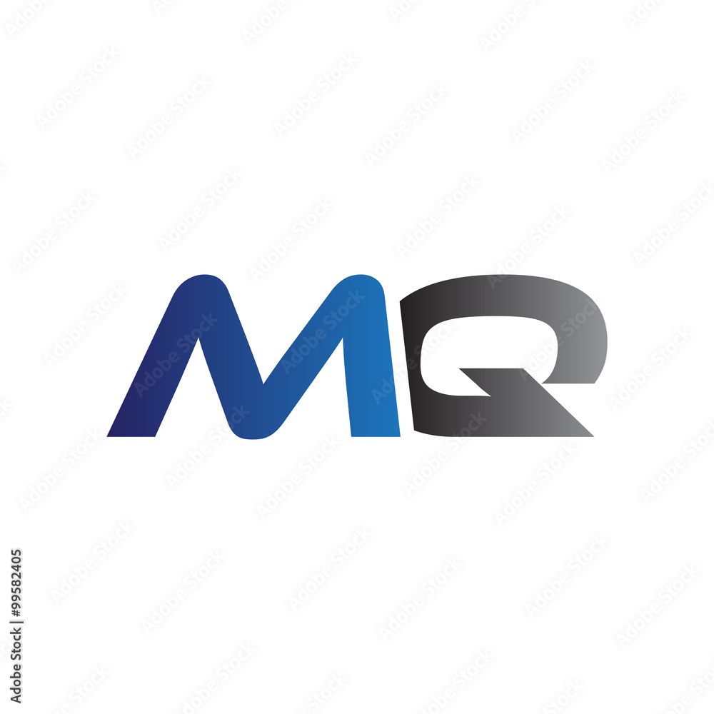 Simple Modern letters Initial Logo mq Simple Modern letters Initial Logo mq